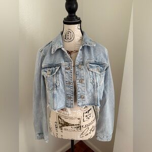 Zara Denim Cropped Jacket